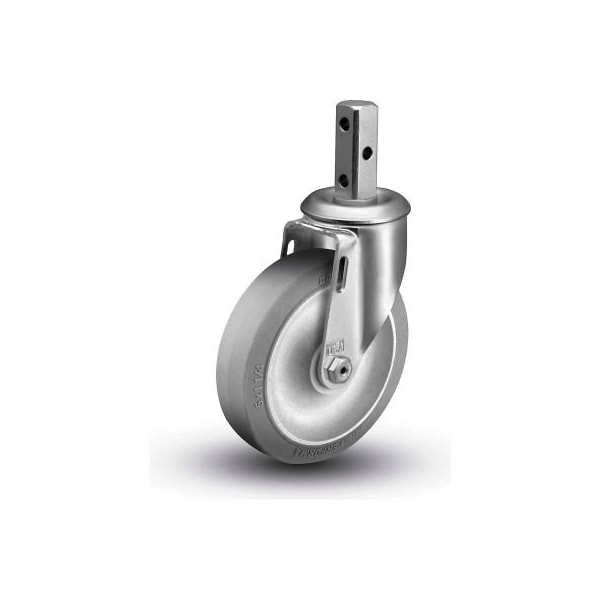 Colson 5" Caster with Square Swivel Stem, 2-1/16"H Stem, 325 Lb. Capacity